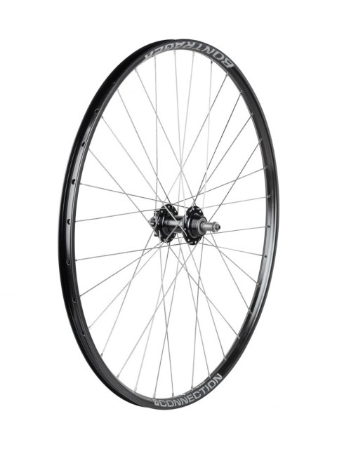 Koło pod hamulce tarczowe Bontrager Connection Rear Threaded Antracytowy/Srebrny