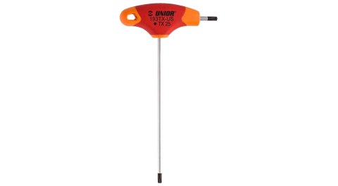 Unior T Handle Torx Wrenches Size T15 Czerwony Pomarańczowy
