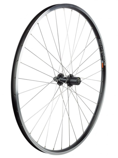Koło tylne Bontrager Connection/FM-32 700c 32 otwory, czarny/srebrny