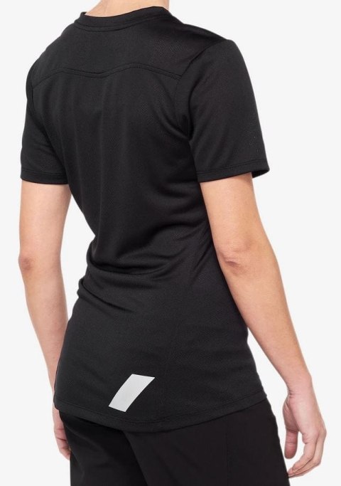 Koszulka 100% Ridecamp Jersey Krótki Rękaw Black Grey Damska (S)