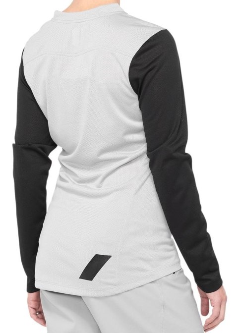Koszulka 100% Ridecamp Jersey Longsleeve Grey Black Damska (L)