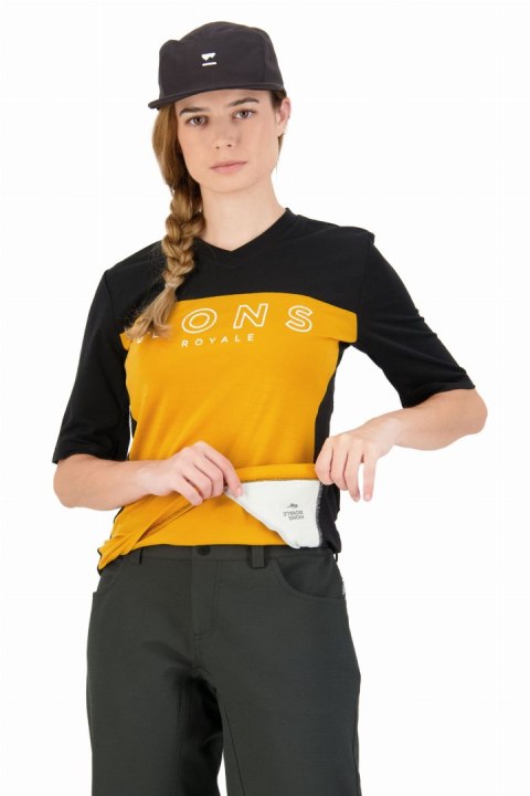 Koszulka Mons Royale OL Black Gold Damska (XS)
