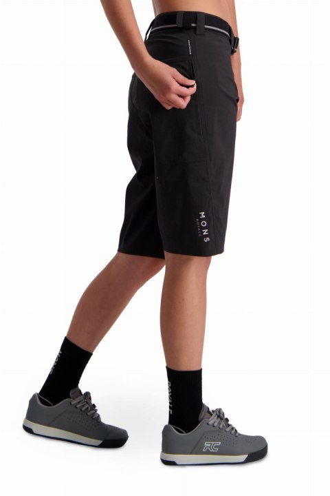 Szorty Mons Royale Virage Logo Black Damskie (XS)