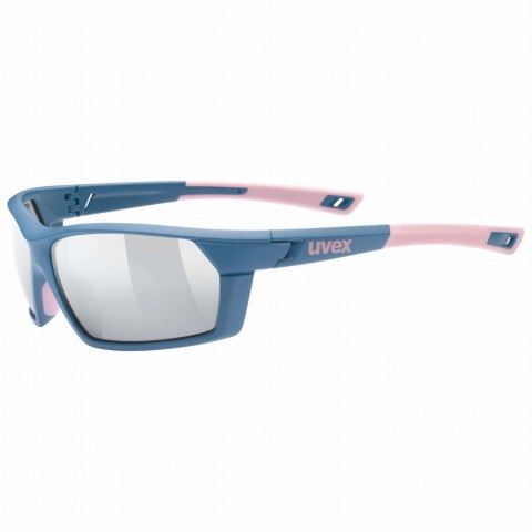 Okulary Uvex Sportstyle 225 (Niebiesko różowe Litemirror Srebrny)