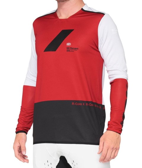 Koszulka 100% R-Core X Longsleeve Cherry Black (XL)