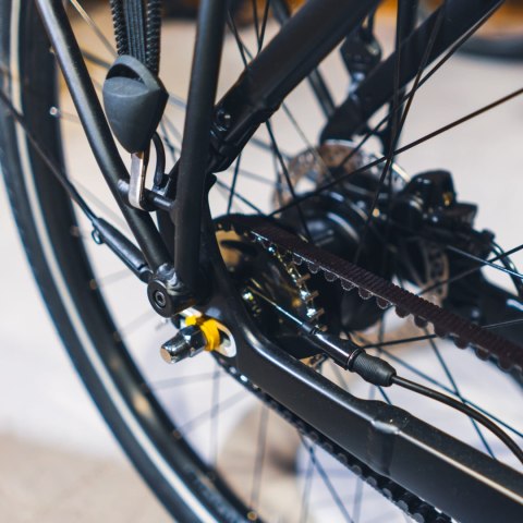 Trek District + 4 Trek Black Satin o niskim przekroku 545 WH 2026 (L)