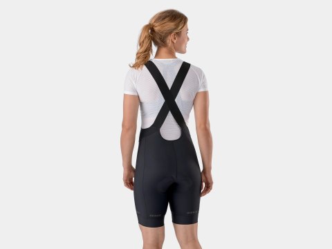 Damskie spodenki rowerowe z szelkami Trek Solstice Czarne (S)