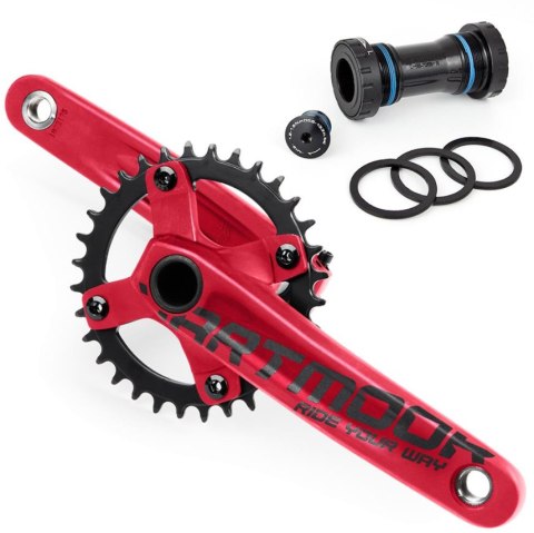 Korby MTB Rock v.2 32T czerwony mat