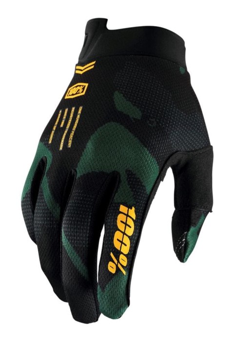 Rękawiczki 100% ITRACK Senitel Black (M)