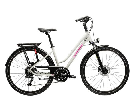Kross Trans 5.0 Damski Szary Różowy Połysk 2025 (L)