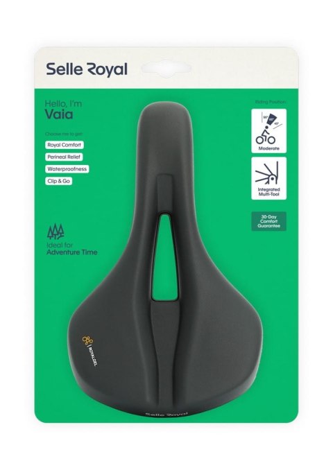 Siodło SELLEROYAL VAIA MODERATE 60st. żelowe + elastomery unisex