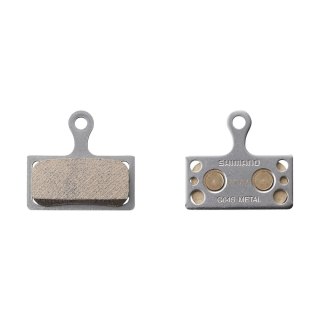 Klocek Shimano z okładziną metaliczną G04S-MX i sprężyna z zawleczką para