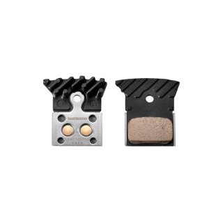 Klocek Shimano z okładziną metaliczną L04C-MF z radiatorem i sprężyna para