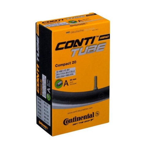 Dętka Continental Compact 20" Auto 34mm 32-406/47-451