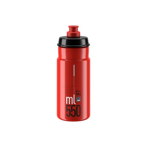 Elite Bidon Jet Czerwony Szare Logo 550ml
