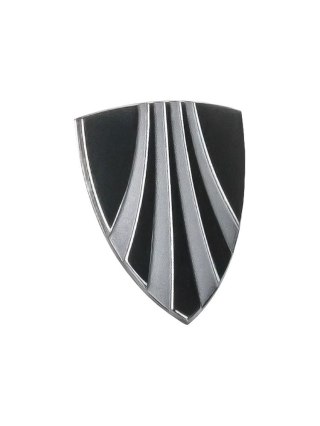 Emblemat Trek na główkę ramy 20 x 24mm Czarna