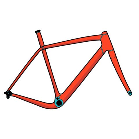 Naklejki na ramę Ride Wrap Aethos Tailored Protection Frame Kit