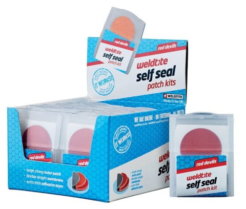 Zestaw łatek samouszczelniających do dętek Weldite Self Seal Patch Kit 6 sztuk