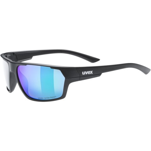 Okulary rowerowe UVEX Sportstyle 233 Polaryzacyjne czarny zielony
