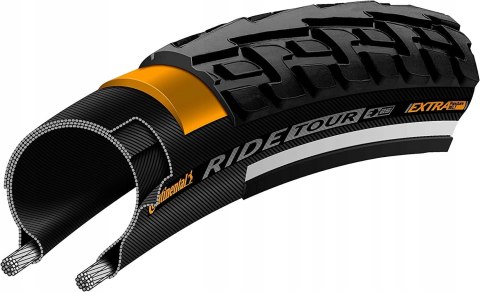Opona rowerowa Continental ride tour 28x1.75 czarna drut