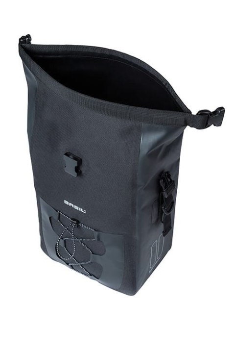 Sakwa pojedyncza Basil Navigator Waterproof Single Pannier Bag M 12-15 L Hook On System Wodoodporna Czarna