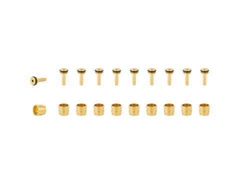 Brake Part Tektro Hose Fitting Kit 5.5mm Gold 10 Pack