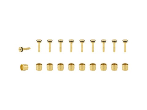 Brake Part Tektro Olive & Barb Chrome 10 Piece