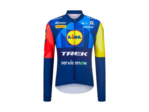 Jersey Santini Trek Race Long Sleeve Small Blue/Yellow