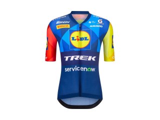Jersey Santini Trek Team Large Blue/Yellow
