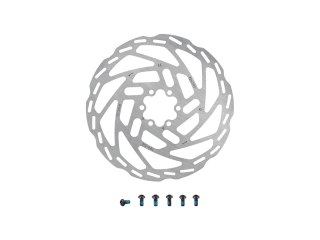 Rotor Tektro TR-54 180 2.3mm 6-Bolt Stnl Stl Coated Silver