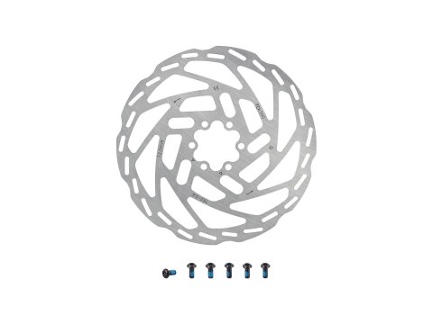 Rotor Tektro TR-54 180 2.3mm 6-Bolt Stnl Stl Coated Silver
