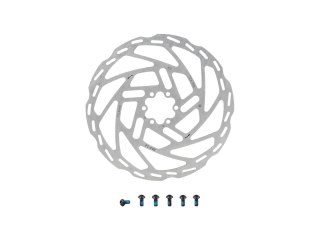 Rotor Tektro TR-54 203 2.3mm 6-Bolt Stnl Stl Coated Silver