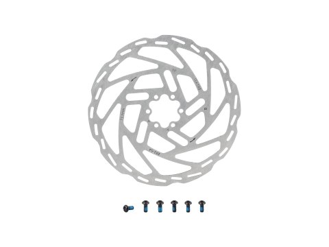 Rotor Tektro TR-54 203 2.3mm 6-Bolt Stnl Stl Coated Silver