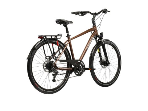 Kross Trans 5.0 Męski Brązowy Srebrny Połysk 2026 (XL)