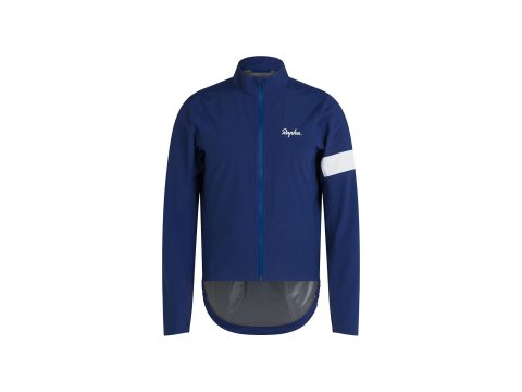 Jacket Rapha Core Rain Medium Medieval Blue/White Alyssum