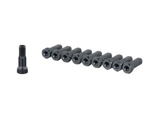 Nipple Sapim 14 Gauge Alloy Hex Head Black 10/Pack