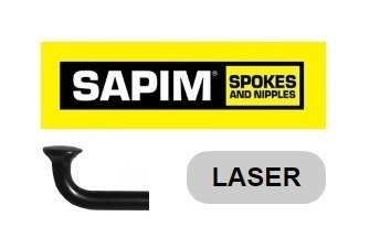 Szprychy Laser Black 2/1.5/2 285mm czarne, bez nypli