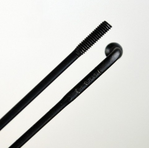 Szprychy Sapim Laser Black 2/1.5/2 287mm czarne, bez nypli
