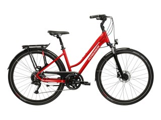 Kross Trans 5.0 Damski Czerwony Srebrny Połysk 2026 (M)