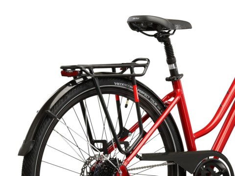 Kross Trans 5.0 Damski Czerwony Srebrny Połysk 2026 (M)