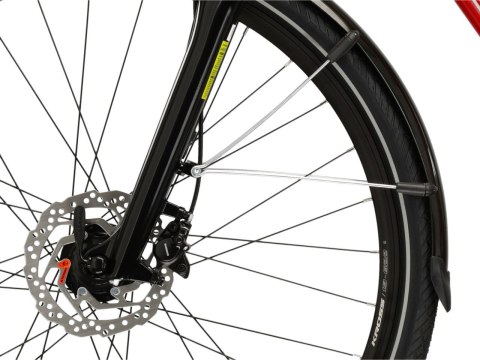 Kross Trans 5.0 Damski Czerwony Srebrny Połysk 2026 (M)
