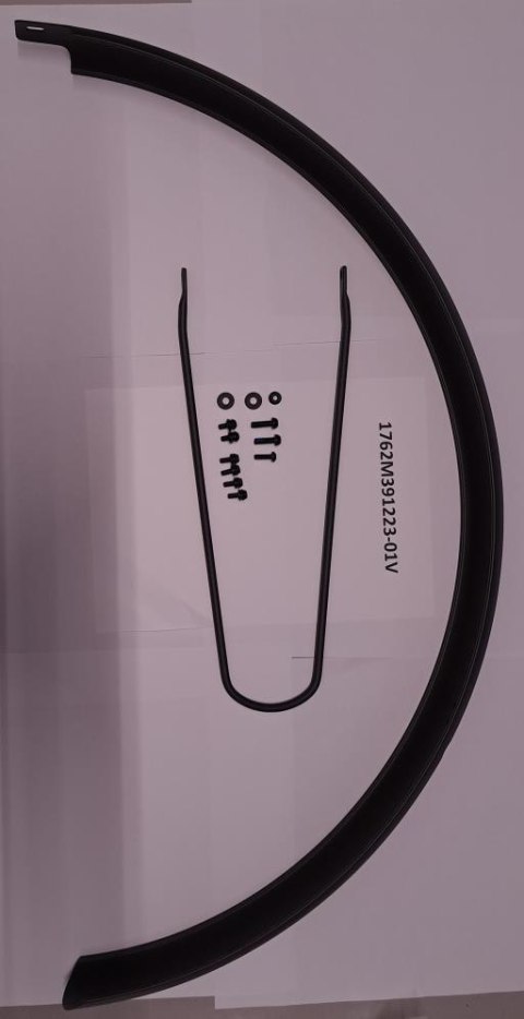Błotnik tylny Rear Fender AL6061 Width 60mm R390mm Sand BLK For Size M/XL