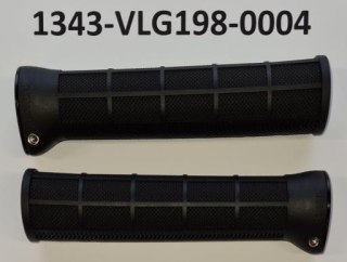 Chwyty VLG1986 (L) VEXK BLACK L/R:140MM CLOSE WITH LOCK ON ALLOY BLACK W/O LOGO W/O END PLUG