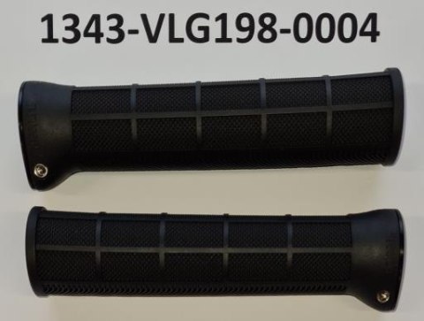 Chwyty VLG1986 (L) VEXK BLACK L/R:140MM CLOSE WITH LOCK ON ALLOY BLACK W/O LOGO W/O END PLUG