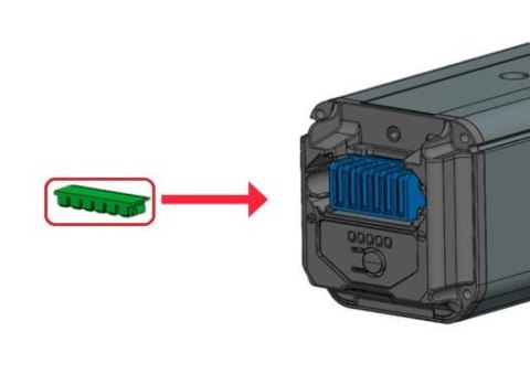 Części elektryczne e-Bike RUBBER BATTERY BLOCK 32X10X5.7MM FOR INTERGRATED-BATTERY