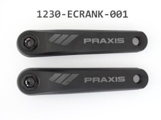 Mechanizm korbowy E- CRANK ARM 160MM W/DARK-GREY LOGO, 2D FORGE AL6000 W/BOLTS