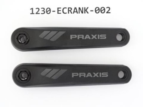 Mechanizm korbowy E- CRANK ARM 165MM W/DARK-GREY LOGO, 2D FORGE AL6000 W/BOLTS