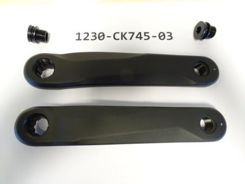 Mechanizm korbowy FSA CK-745/IS Black 170mm AL6061/T6 IS W/O Logo ML054x2 (K0487B0019E400)