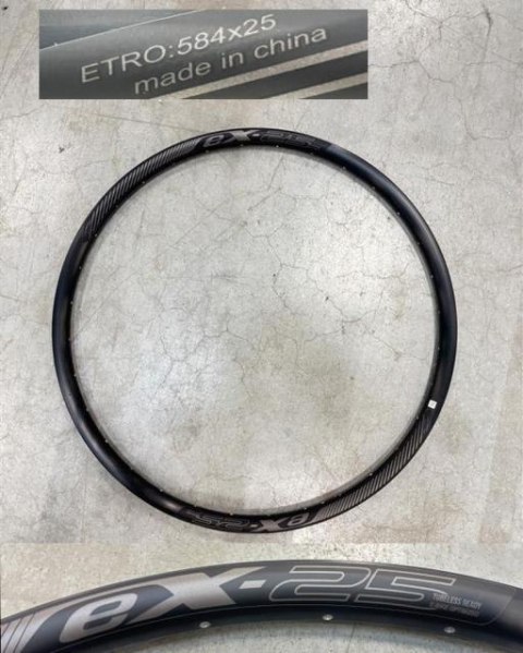 Obręcz aluminiowa EX25 (GE25) 27.5" 14GX32H FV ETRTO 584-25 BLK W/EX25 E-BIKE DECAL