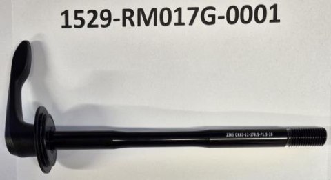 Piasta tylna - części RM017G REAR THRU AXLE 12MM 178MM 202.5MM BLK 24 DEFY/AVAIL ADV E+